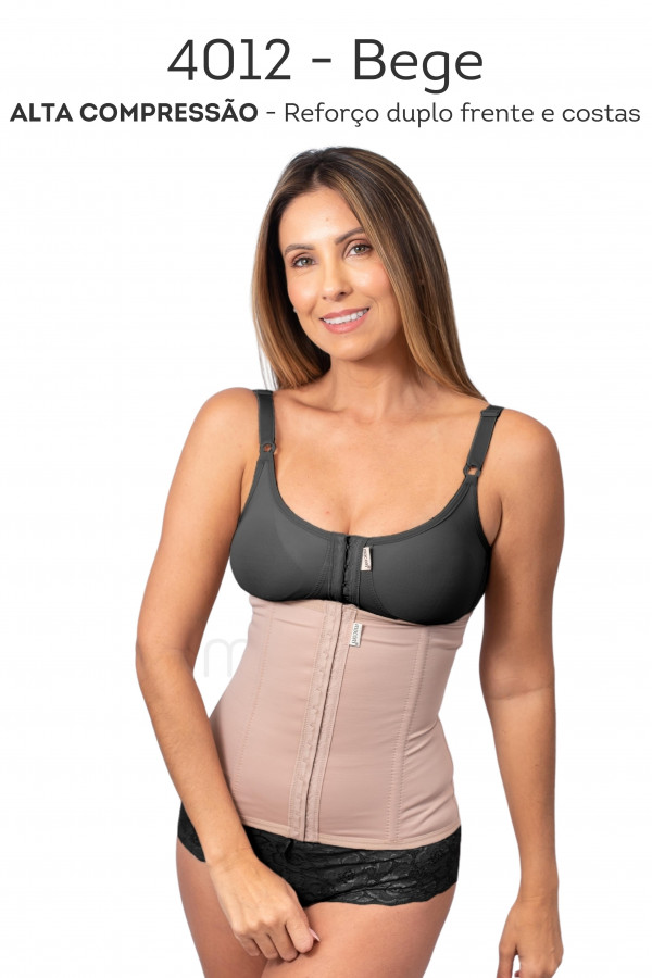 Cinta abdominal com fechamento frontal e 4 barbatanas 4012MBEXC1